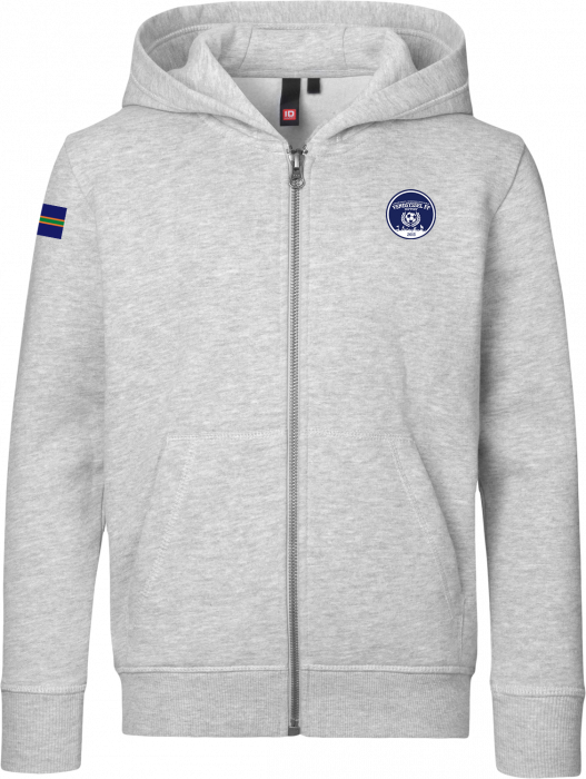 ID - Vendsyssel Ff Hoodie W. Zip Ks - Grey Melange